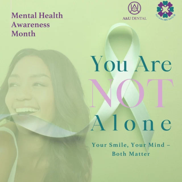 May is Mental Health Awareness Month 💚

We understand that visiting the dentist can be a source of anxiety for many. You're not alone — and we're here to help.

Mental health and oral health are closely connected. Stress and anxiety can affect your smile in ways you might not realise:
😬 Teeth grinding
🪥 Neglected oral care routines
🦷 Increased risk of gum issues

That’s why we take extra care to support patients with dental anxiety — with a calm environment, compassionate care, and a gentle approach.

Your mental well-being matters. So does your smile. Let’s care for both this Mental Health Awareness Month. 💚

#MentalHealthAwareness #DentalAnxiety #AUDental