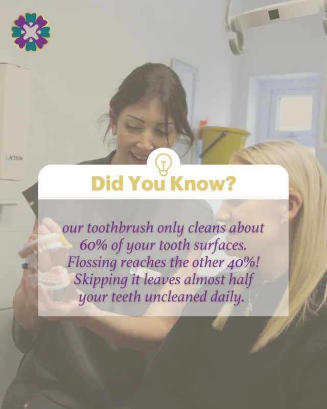 🚨 Myth busted: "I don't need to floss."
Your toothbrush misses 40% of your teeth. Every. Single. Day.
Floss daily. No excuses. 🧵🦷

#FlossingFacts #OralHygiene #DentalMyth