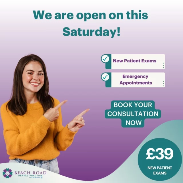 🌟 We're open this Saturday from 9 AM to 2 PM! 🌟
Accepting new patient exams and emergency appointments. Don't let dental pain ruin your weekend!

Book your appointment today and get the care you need when you need it.

💻 Visit our website: https://loom.ly/B1Z8zi8
📞 Call us now at 01606 75180 or book online to schedule your visit!