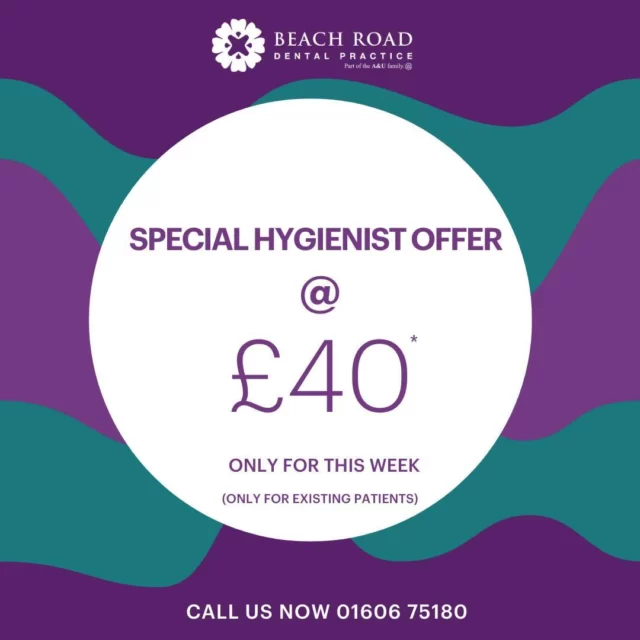 🌟 Special Offer for Existing Patients! 🌟

Get a hygienist visit for just £40 (normally £60)! Don’t miss out on this limited-time offer.
Plus, enjoy Direct Hygiene access for only £80.

Book your appointment online at https://audental.co.uk/beach-road-dental/ or call us at 01606 75180 today!